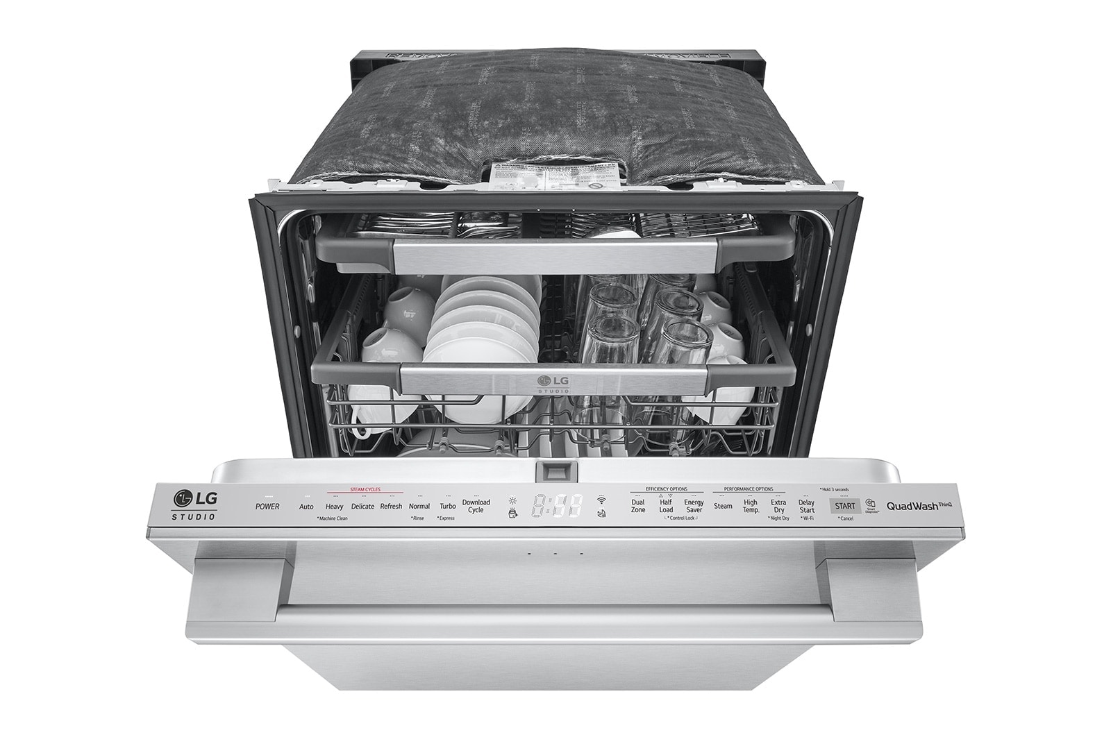 LG STUDIO Top Control Smart Dishwasher with 1-Hour Wash & Dry, QuadWash Pro™, SDWB24S3
