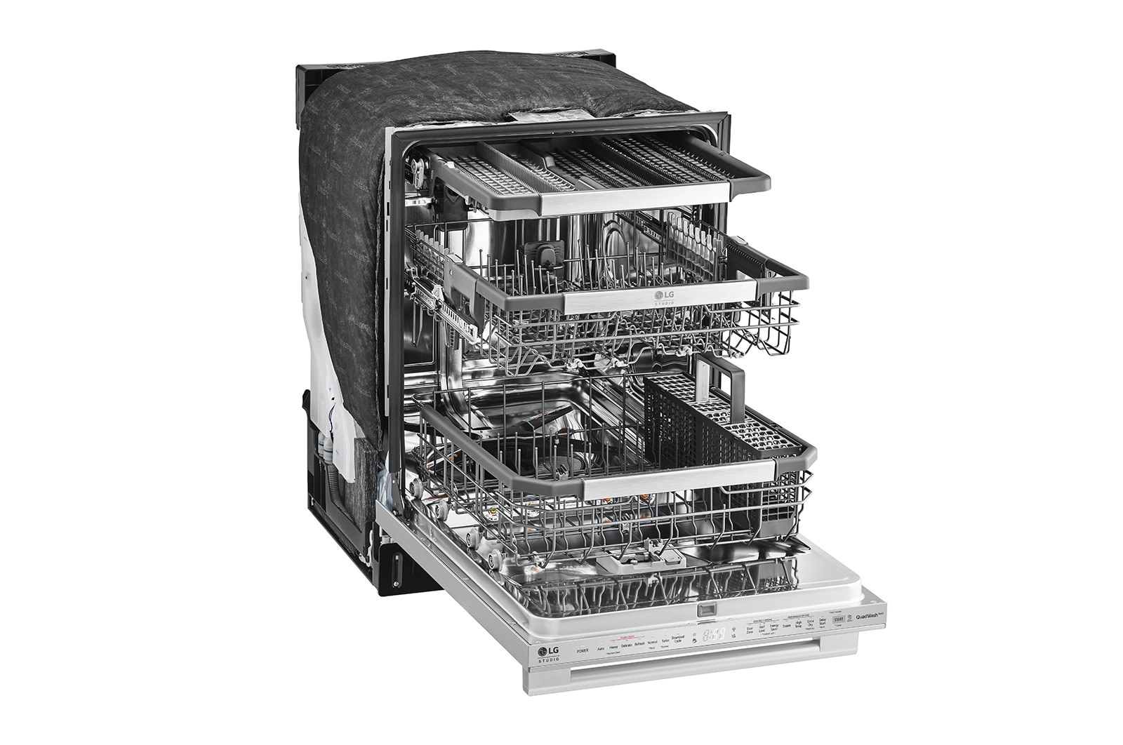 LG STUDIO Top Control Smart Dishwasher with 1-Hour Wash & Dry, QuadWash Pro™, SDWB24S3
