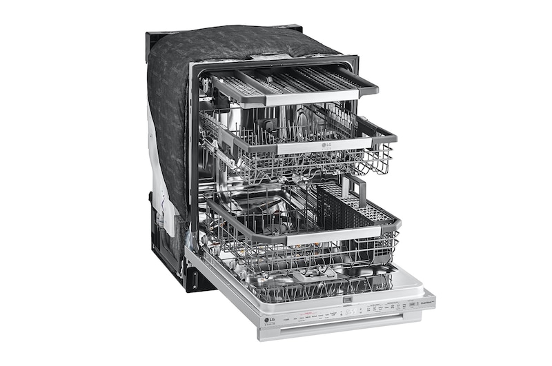 LG STUDIO Top Control Smart Dishwasher with 1-Hour Wash & Dry, QuadWash Pro™, SDWB24S3