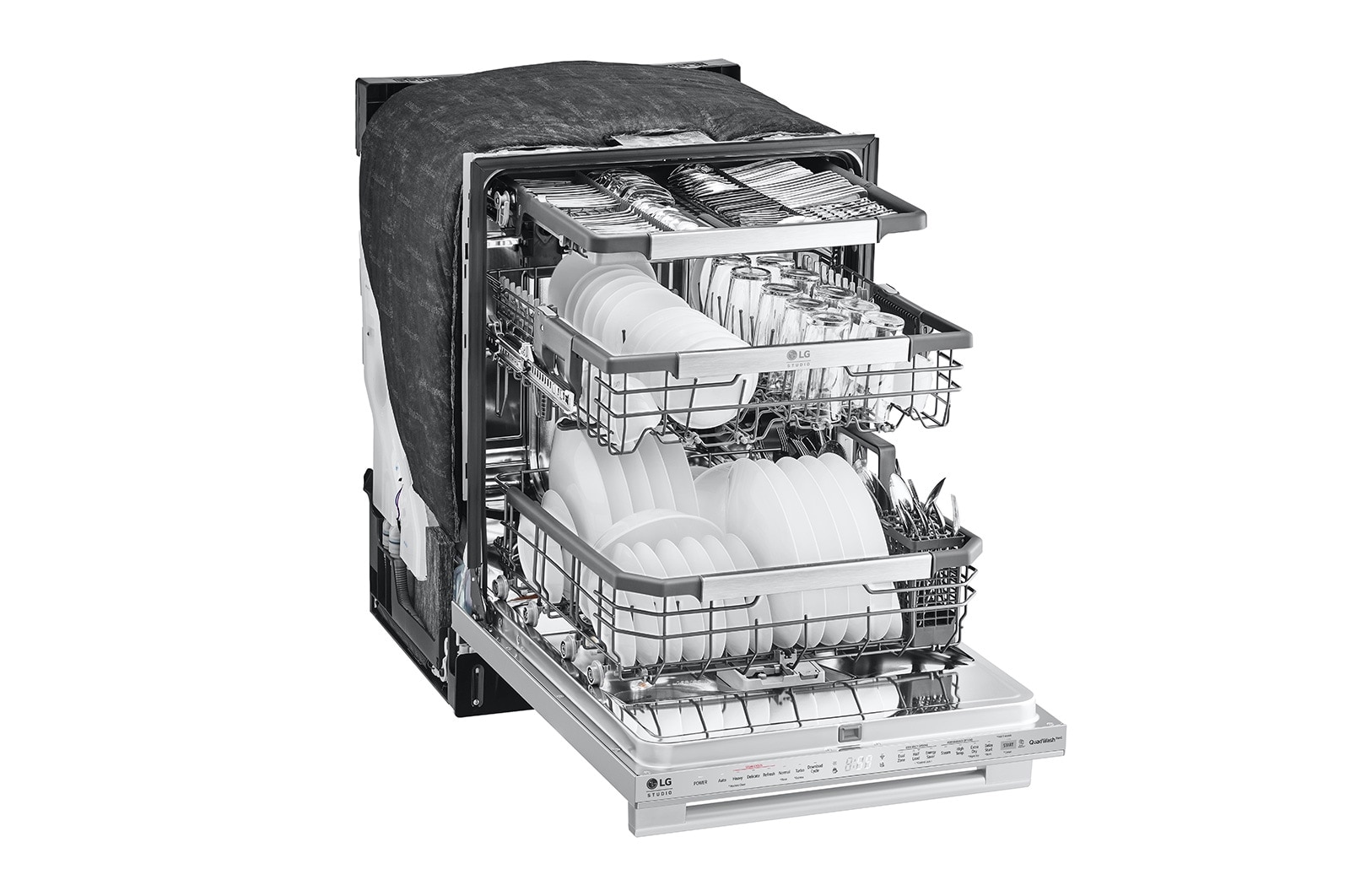 LG STUDIO Top Control Smart Dishwasher with 1-Hour Wash & Dry, QuadWash Pro™, SDWB24S3