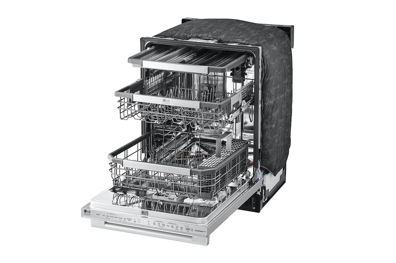 LG STUDIO Top Control Smart Dishwasher with 1-Hour Wash & Dry, QuadWash Pro™, SDWB24S3