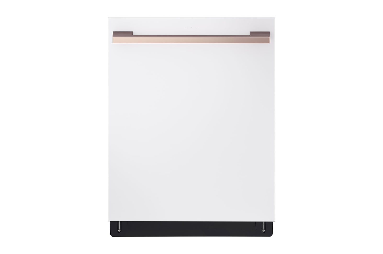 Front view of 24" 1-Hour Wash & Dry, TrueSteam®, QuadWash® Pro & Dynamic Dry™ 40 dB, Top Control, Essence White, LG STUDIO - SDWB24W3 | LG Canada