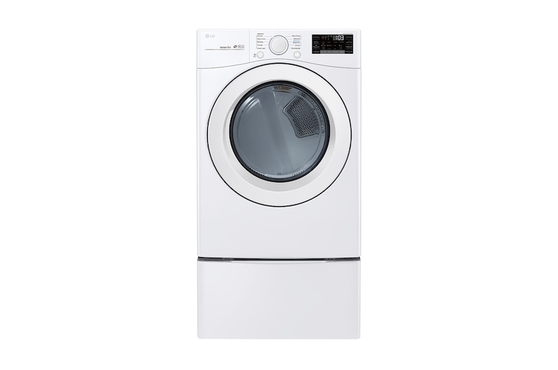LG 7.4 cu. ft. Ultra Large Capacity Smart Wi-Fi Enabled Electric Dryer, DLE3090W