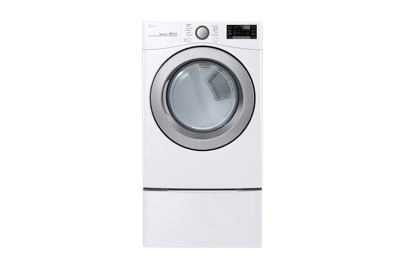 LG 7.4 cu. ft. Ultra Large Capacity Smart Wi-Fi Enabled Electric Dryer, DLE3500W