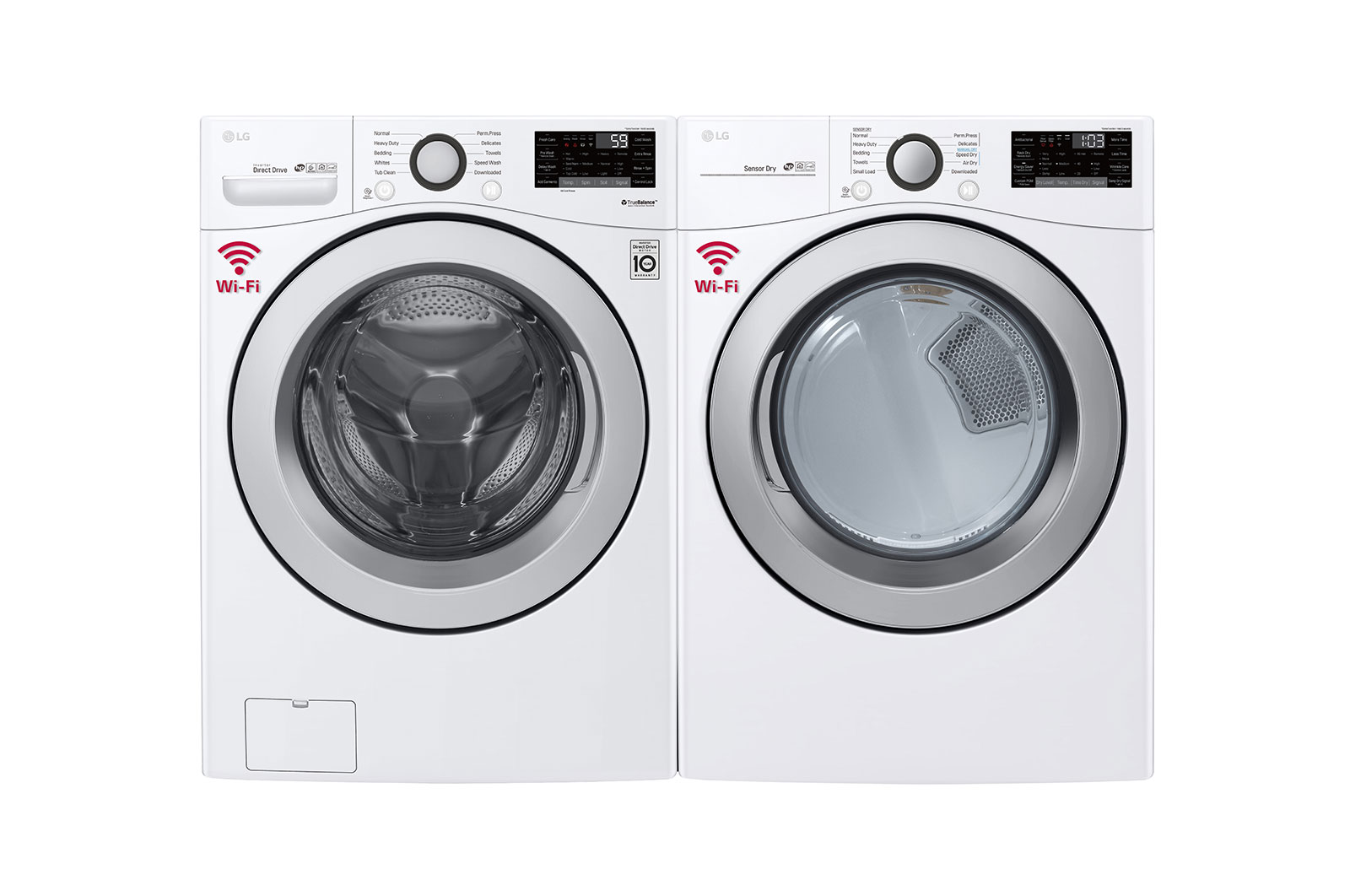 LG 7.4 cu. ft. Ultra Large Capacity Smart Wi-Fi Enabled Electric Dryer, DLE3500W