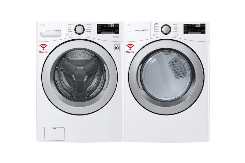 LG 7.4 cu. ft. Ultra Large Capacity Smart Wi-Fi Enabled Electric Dryer, DLE3500W