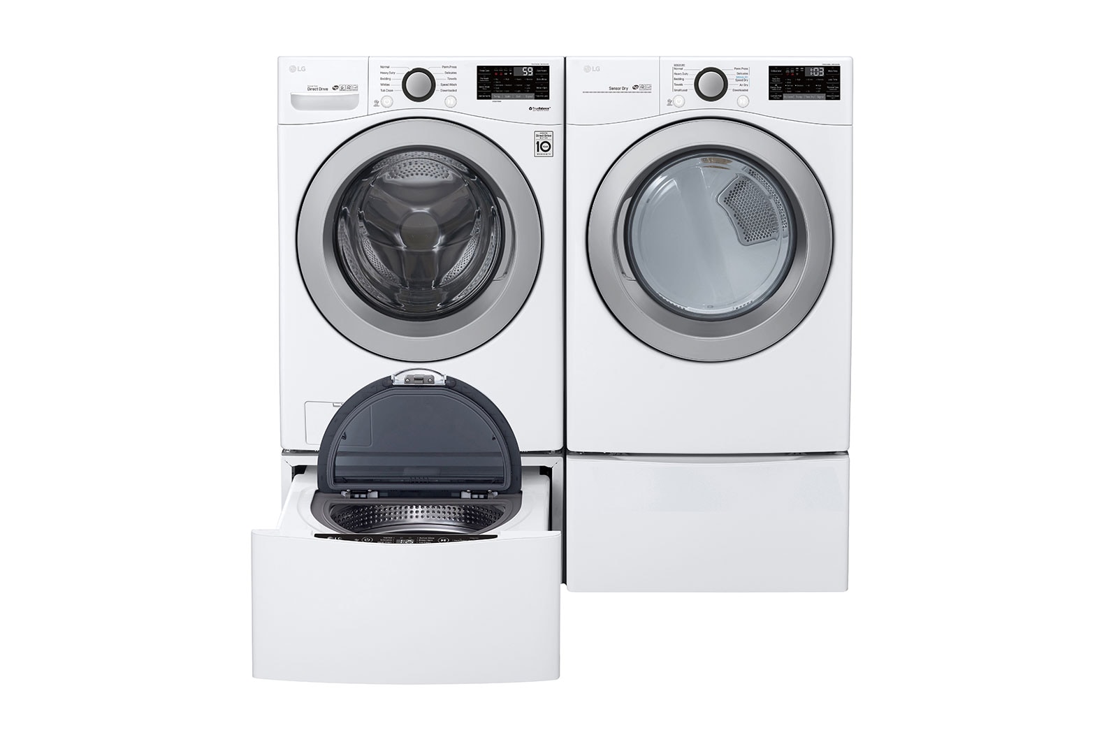 LG 7.4 cu. ft. Ultra Large Capacity Smart Wi-Fi Enabled Electric Dryer, DLE3500W