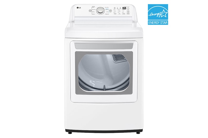 Front view of LG 7.3 cu.ft. Electric Dryer with Sensor Dry and FlowSense® - DLE7150W