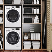 LG 4.2 cu.ft. Compact Electric Condensing Front Load Dryer, DLEC888W