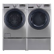 LG 7.4 cu.ft. Ultra Large Capacity Electric SteamDryer™ with NFC Tag on, DLEX3570V