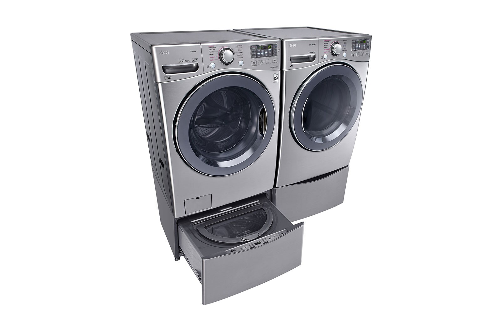 LG 7.4 cu.ft. Ultra Large Capacity Electric SteamDryer™ with NFC Tag on, DLEX3570V