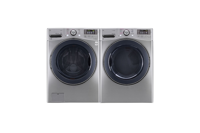LG 7.4 cu.ft. Ultra Large Capacity Electric SteamDryer™ with NFC Tag on, DLEX3570V