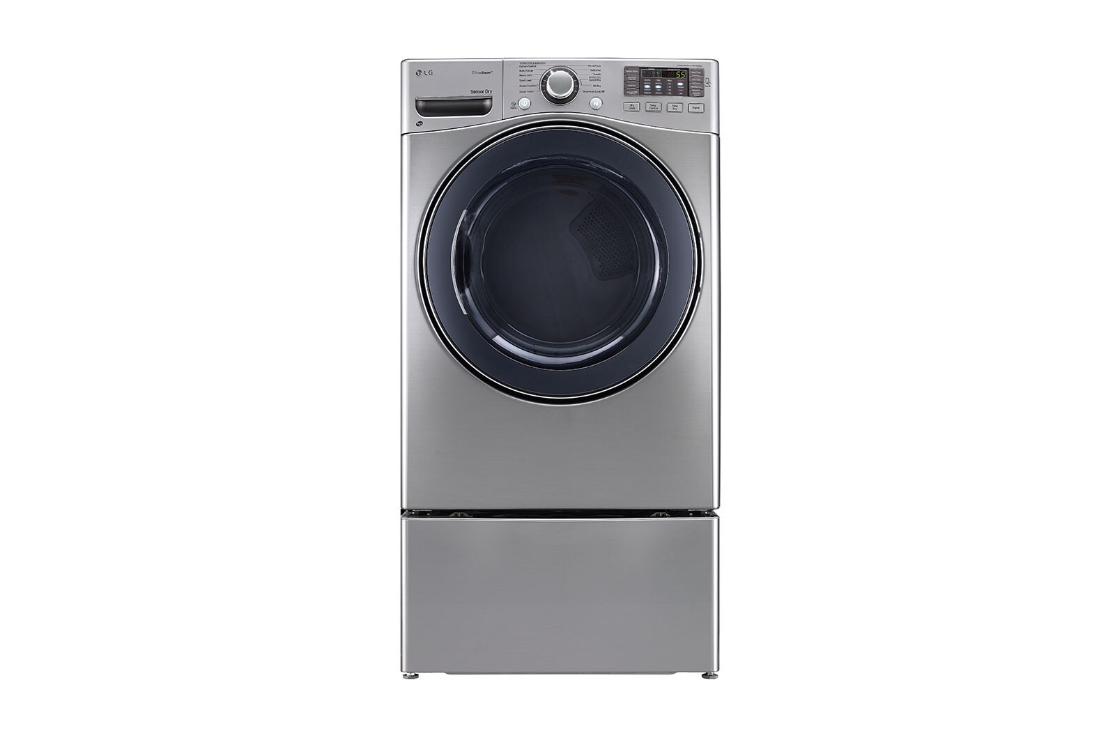 LG 7.4 cu.ft. Ultra Large Capacity Electric SteamDryer™ with NFC Tag on, DLEX3570V
