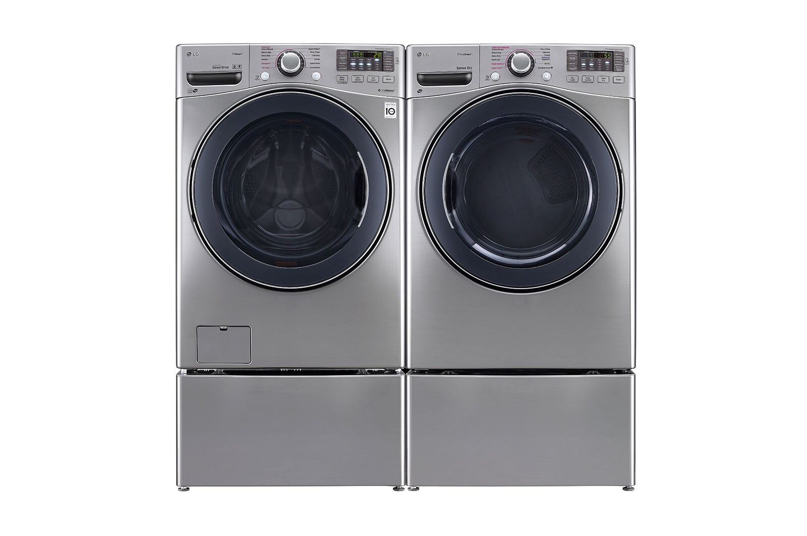 LG 7.4 cu.ft. Ultra Large Capacity Electric SteamDryer™ with NFC Tag on, DLEX3570V