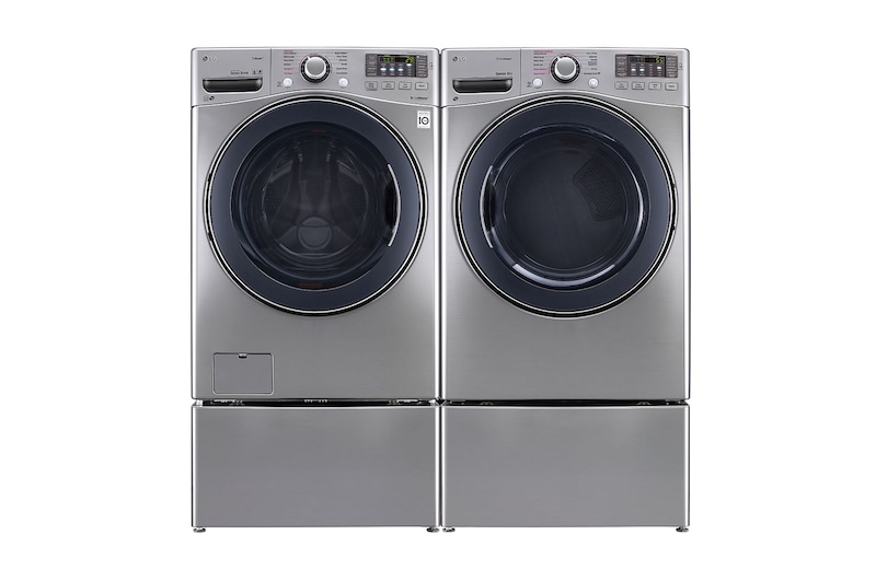 LG 7.4 cu.ft. Ultra Large Capacity Electric SteamDryer™ with NFC Tag on, DLEX3570V