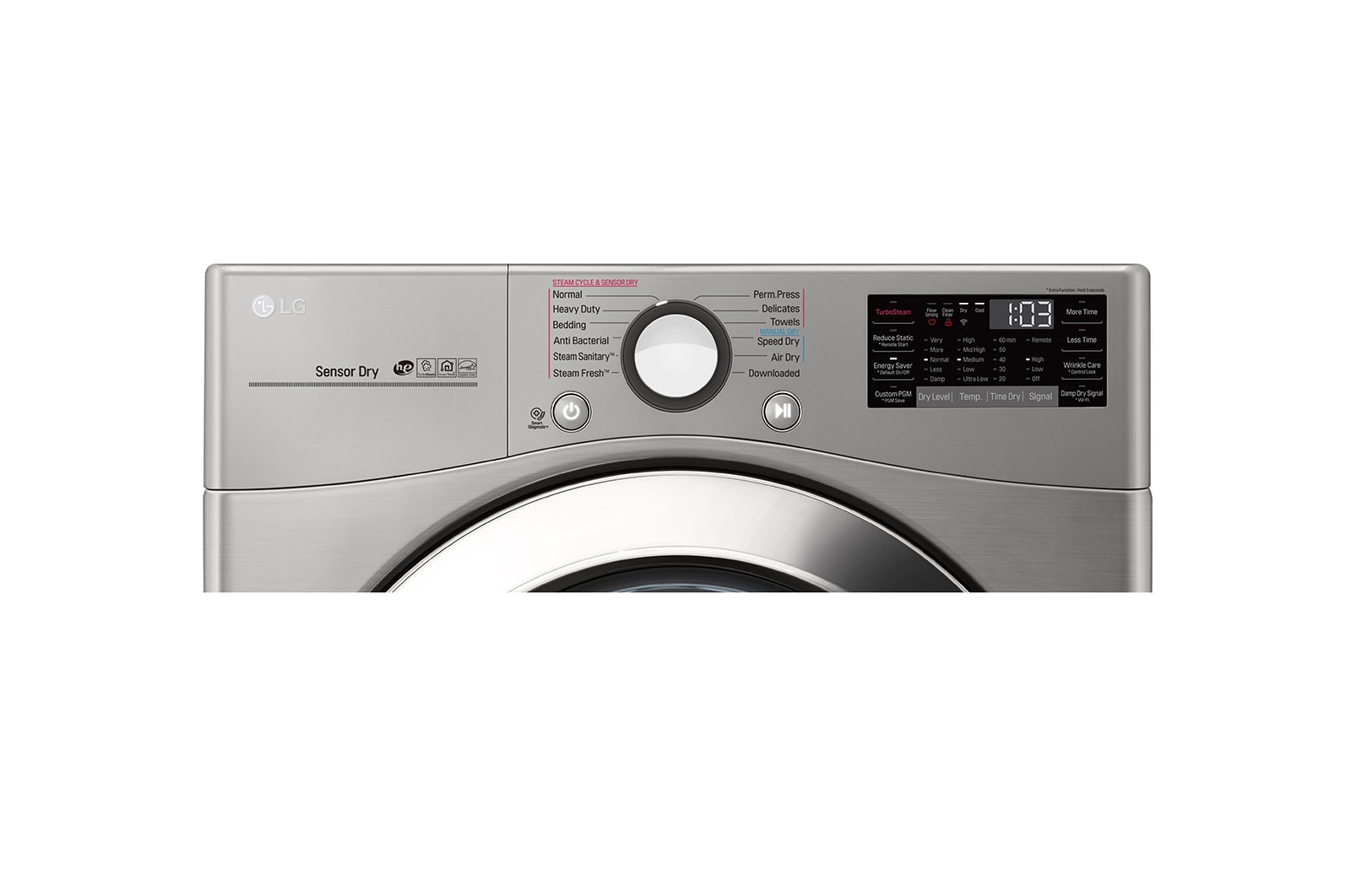 LG 7.4 cu. ft. Ultra Large Capacity Smart Wi-Fi Enabled Electric Dryer, DLEX3700V