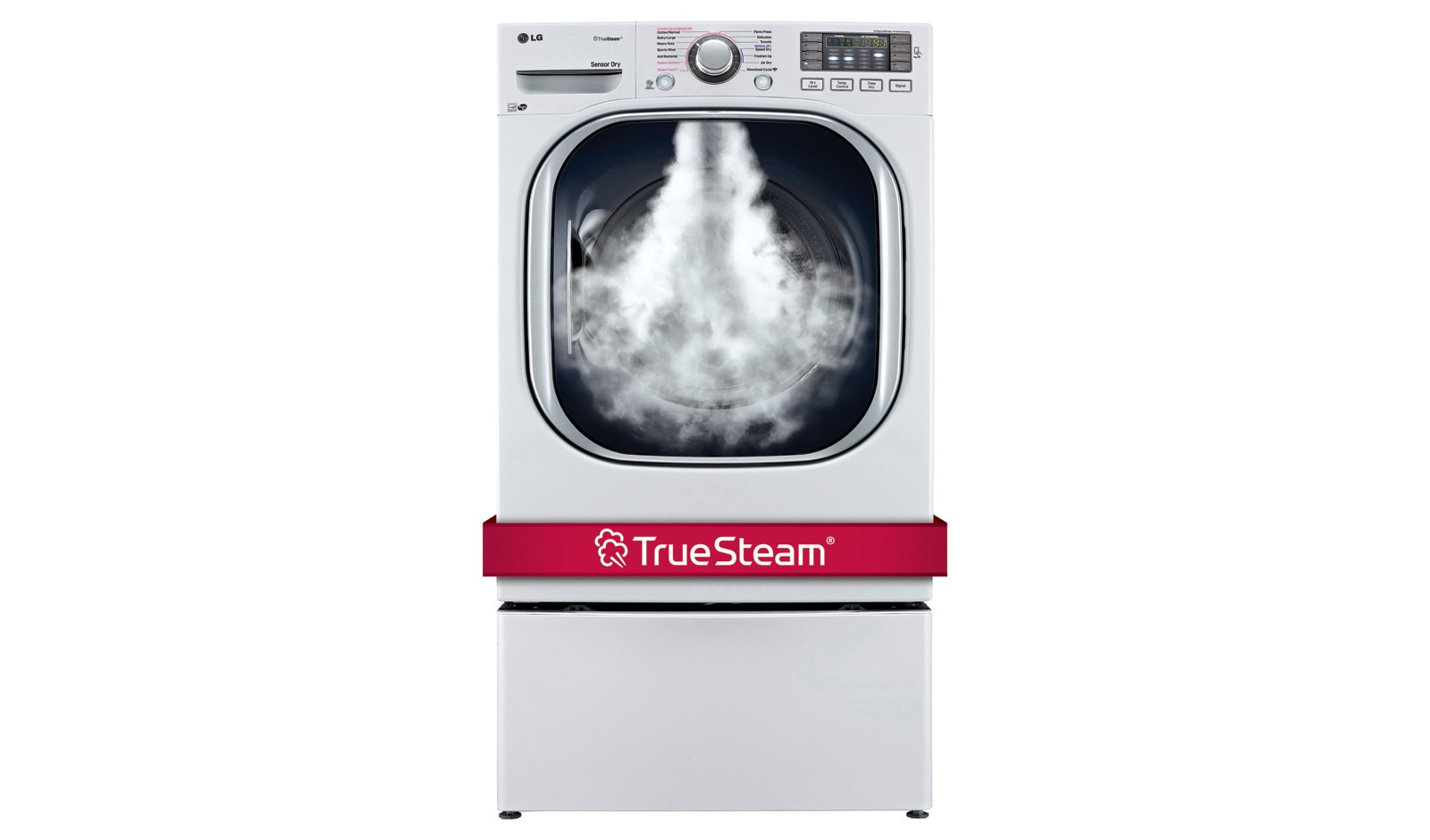LG 7.4 cu. ft. Ultra Large Capacity SteamDryer™ w/ NFC Tag On, DLEX4270W