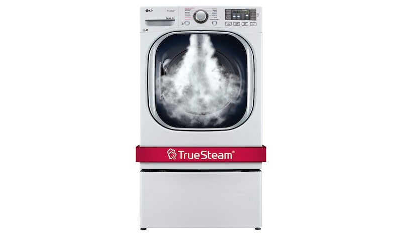 LG 7.4 cu. ft. Ultra Large Capacity SteamDryer™ w/ NFC Tag On, DLEX4270W