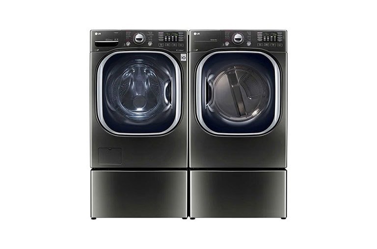 Front view of 7.4 cu.ft Front Load Dryer with TurboSteam™ DLEX4370K