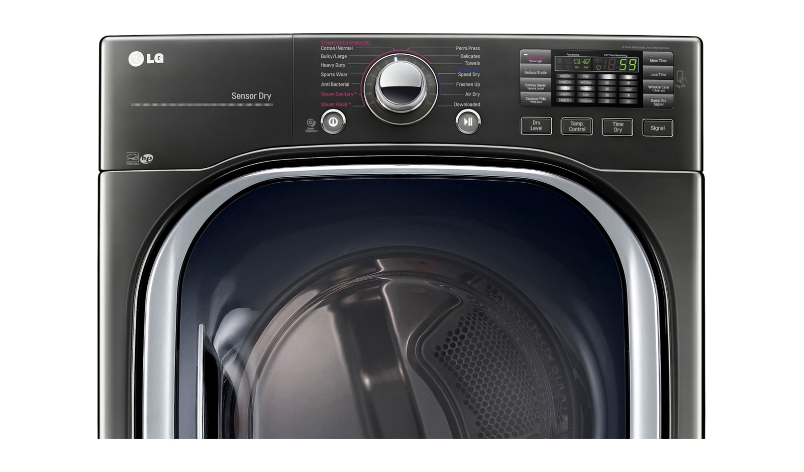 LG 7.4 cu.ft Front Load Dryer with TurboSteam™, DLEX4370K