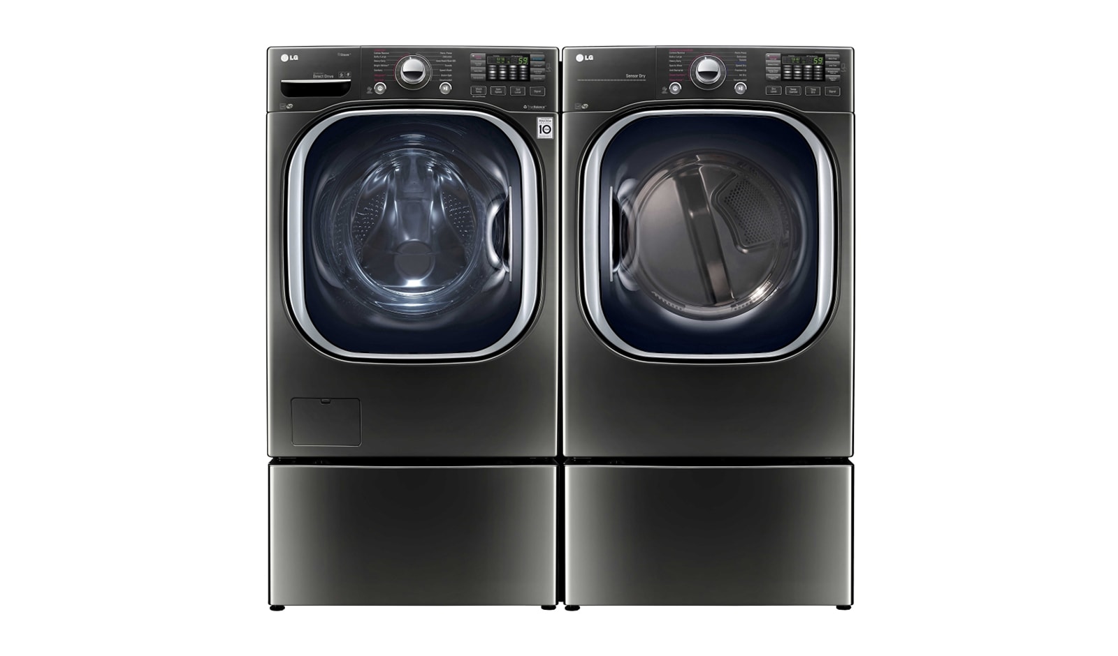 Front view of 7.4 cu.ft Front Load Dryer with TurboSteam™ DLEX4370K