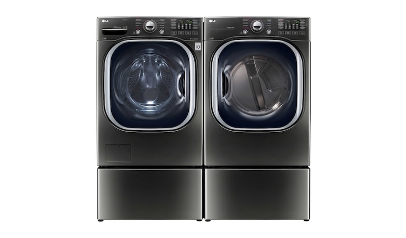 Front view of 7.4 cu.ft Front Load Dryer with TurboSteam™ DLEX4370K