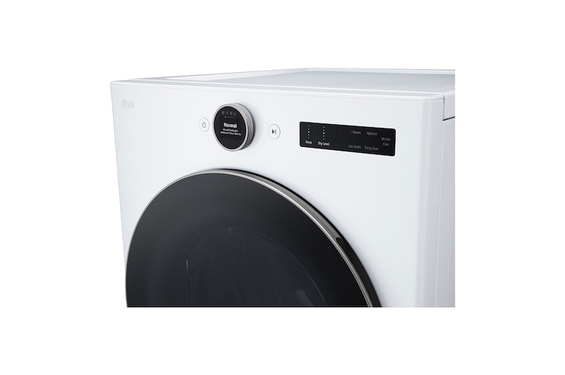 LG 7.4 cu. ft. Ultra Large Capacity Smart Front Load Electric ENERGY STAR<sup>®</sup> Dryer with Sensor Dry & Steam Technology, DLEX5500W