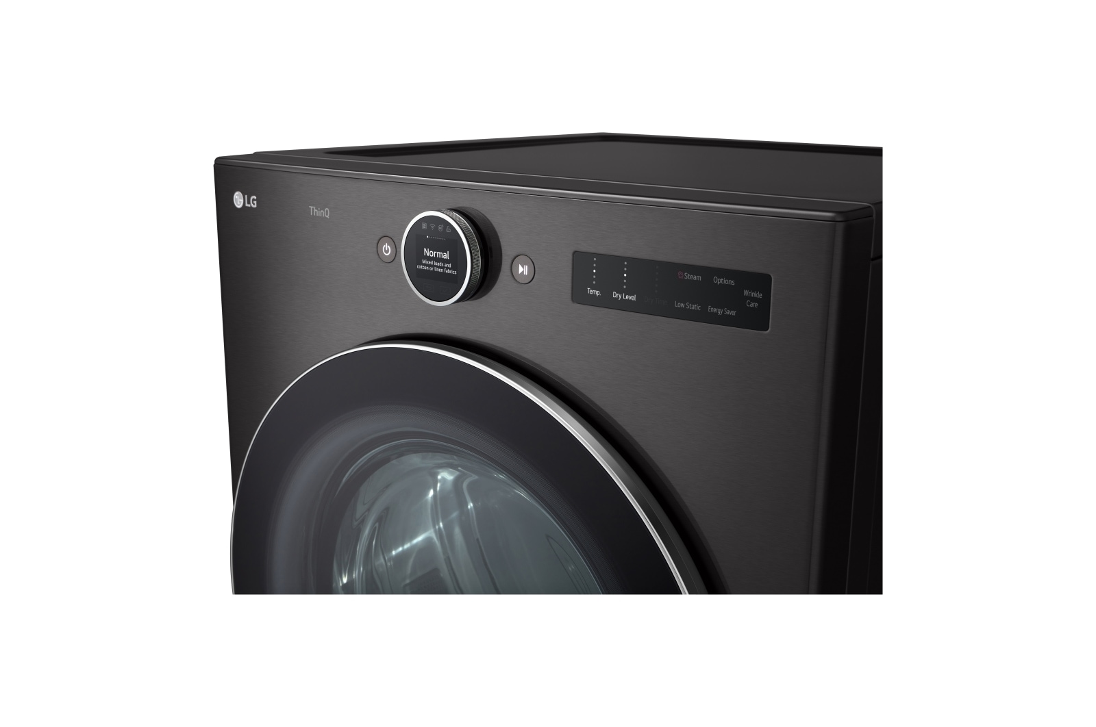 LG 7.4 cu. ft. Ultra Large Capacity Smart Front Load Dryer with Built-In Intelligence & TurboSteam®, DLEX6700B