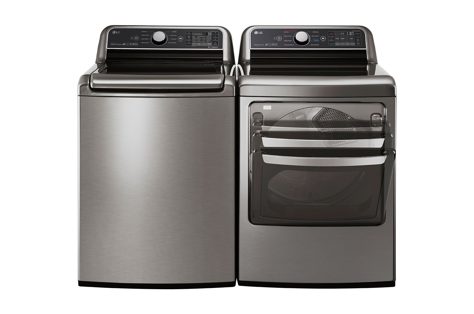 LG 7.3 cu.ft. Super Capacity Dryer with EasyLoad™ dual-opening door, DLEX7300VE