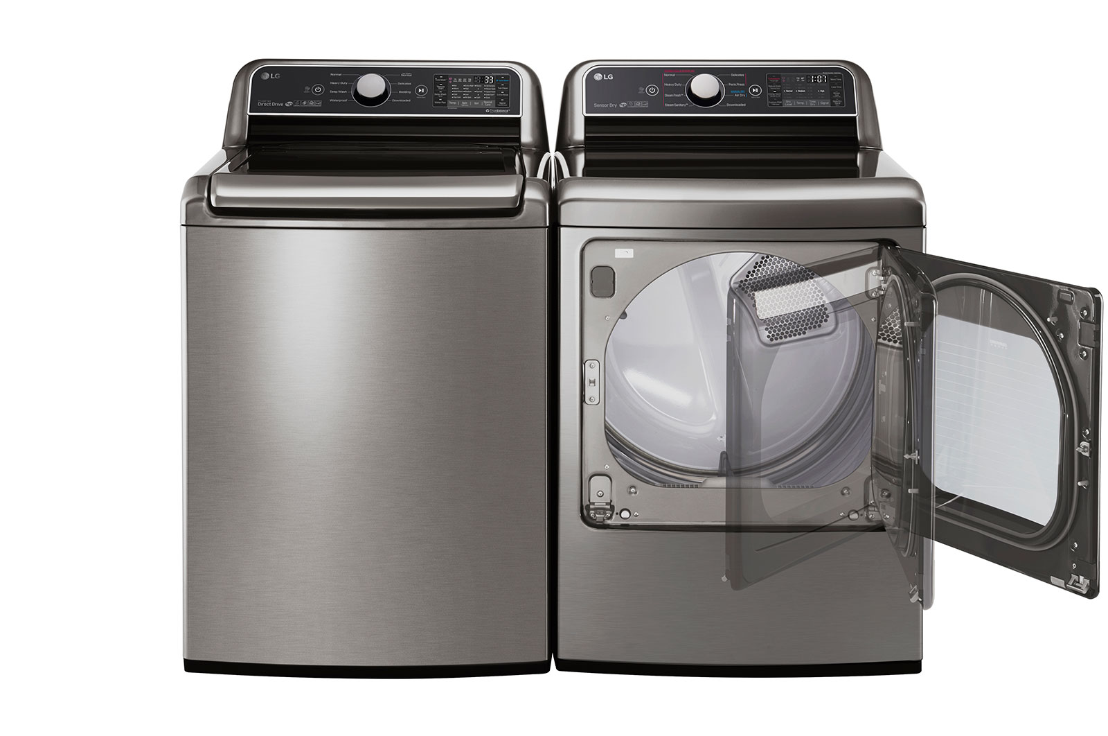 LG 7.3 cu.ft. Super Capacity Dryer with EasyLoad™ dual-opening door, DLEX7300VE