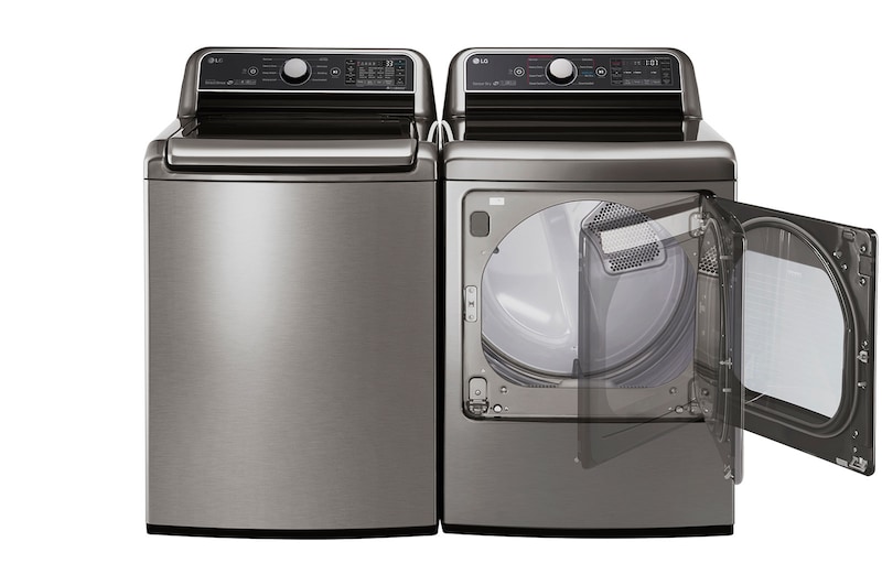 LG 7.3 cu.ft. Super Capacity Dryer with EasyLoad™ dual-opening door, DLEX7300VE