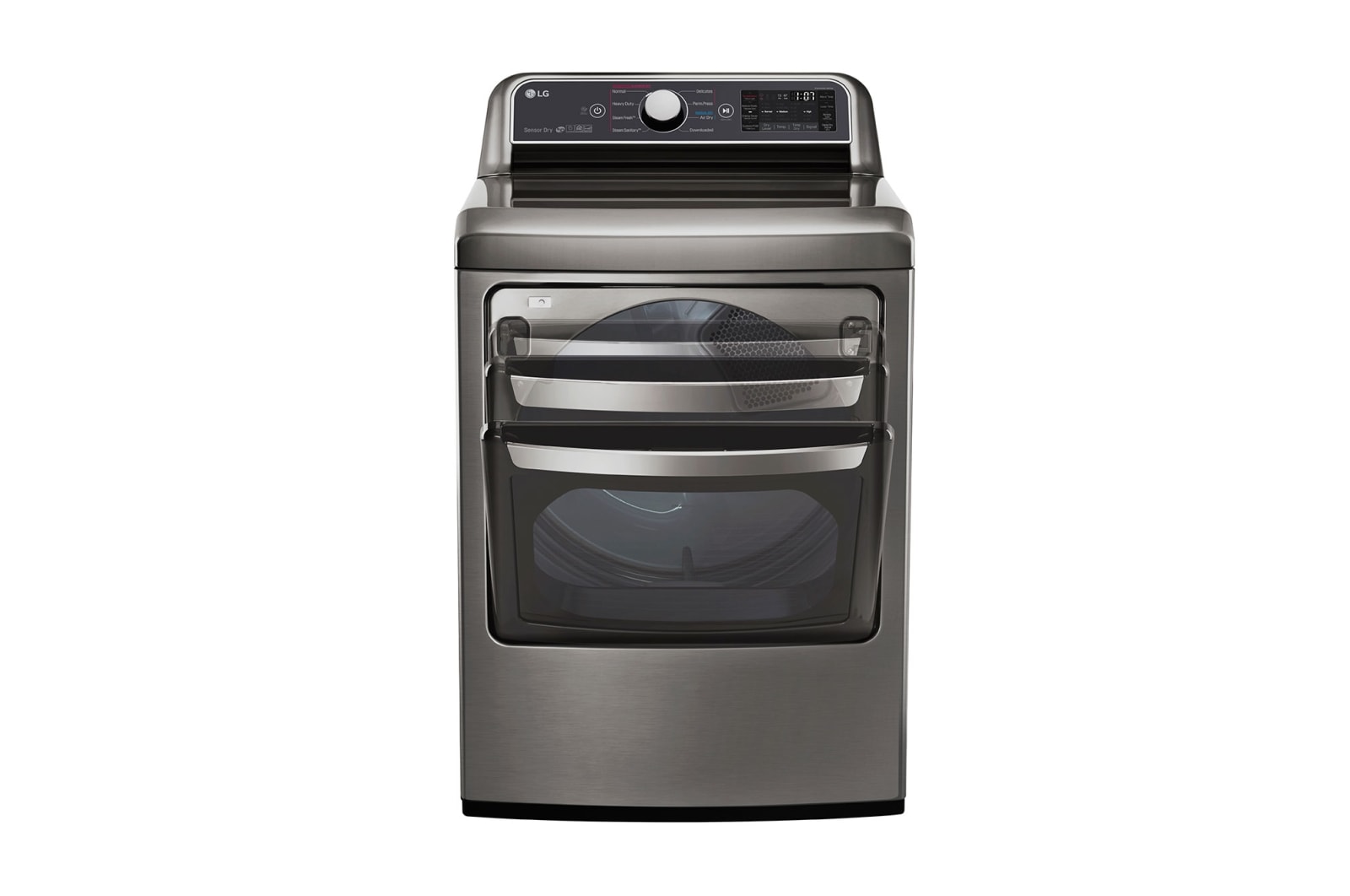 LG 7.3 cu.ft. Super Capacity Dryer with EasyLoad™ dual-opening door, DLEX7300VE