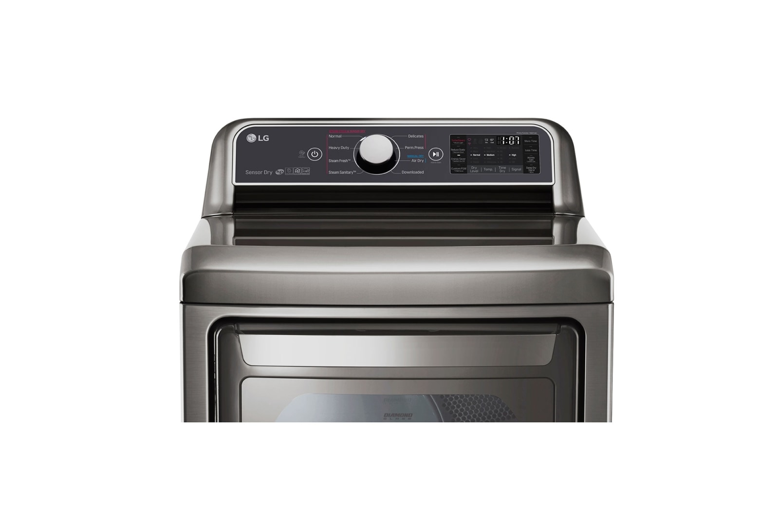 LG 7.3 cu.ft. Super Capacity Dryer with EasyLoad™ dual-opening door, DLEX7300VE