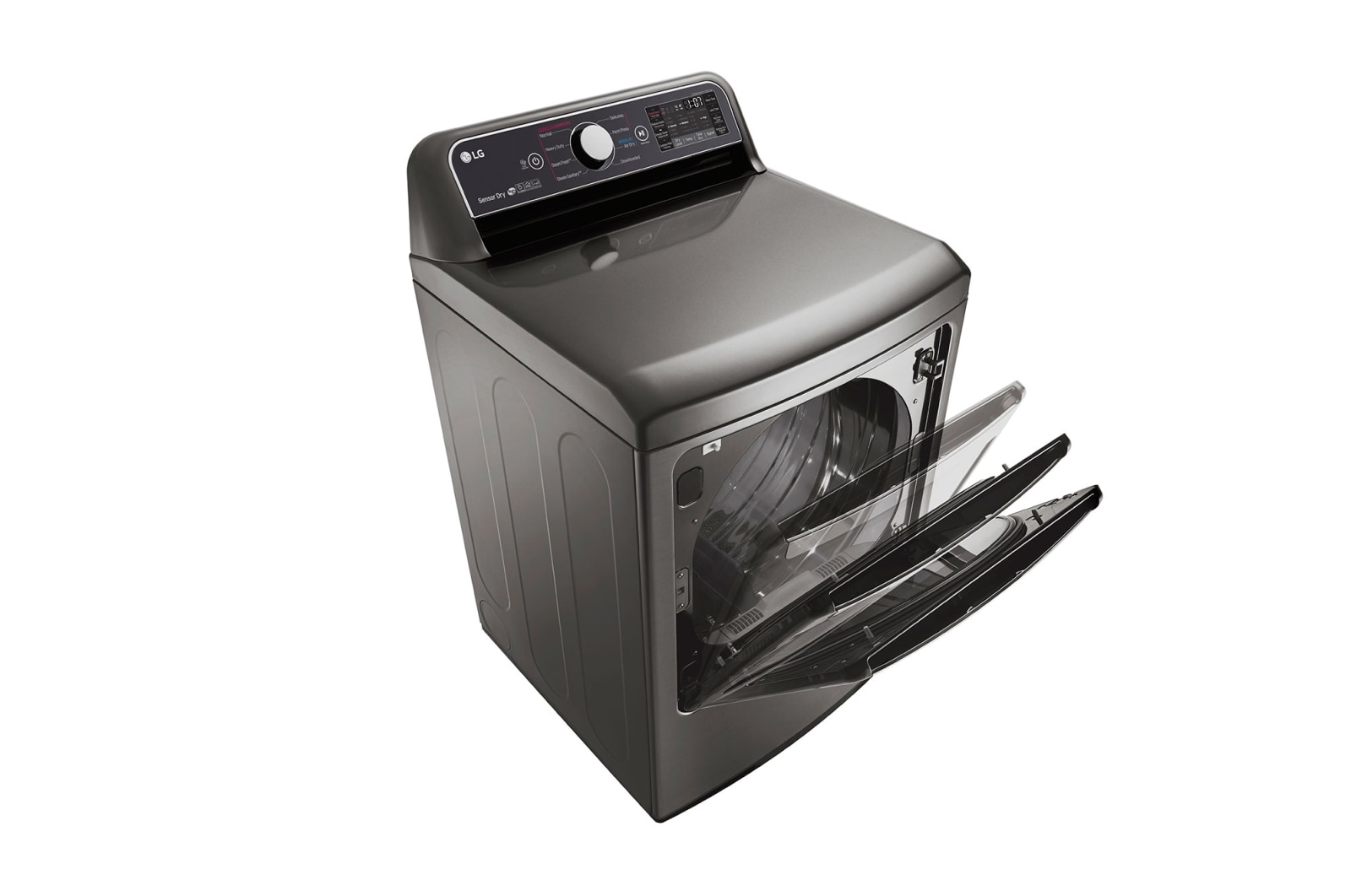 LG 7.3 cu.ft. Super Capacity Dryer with EasyLoad™ dual-opening door, DLEX7300VE