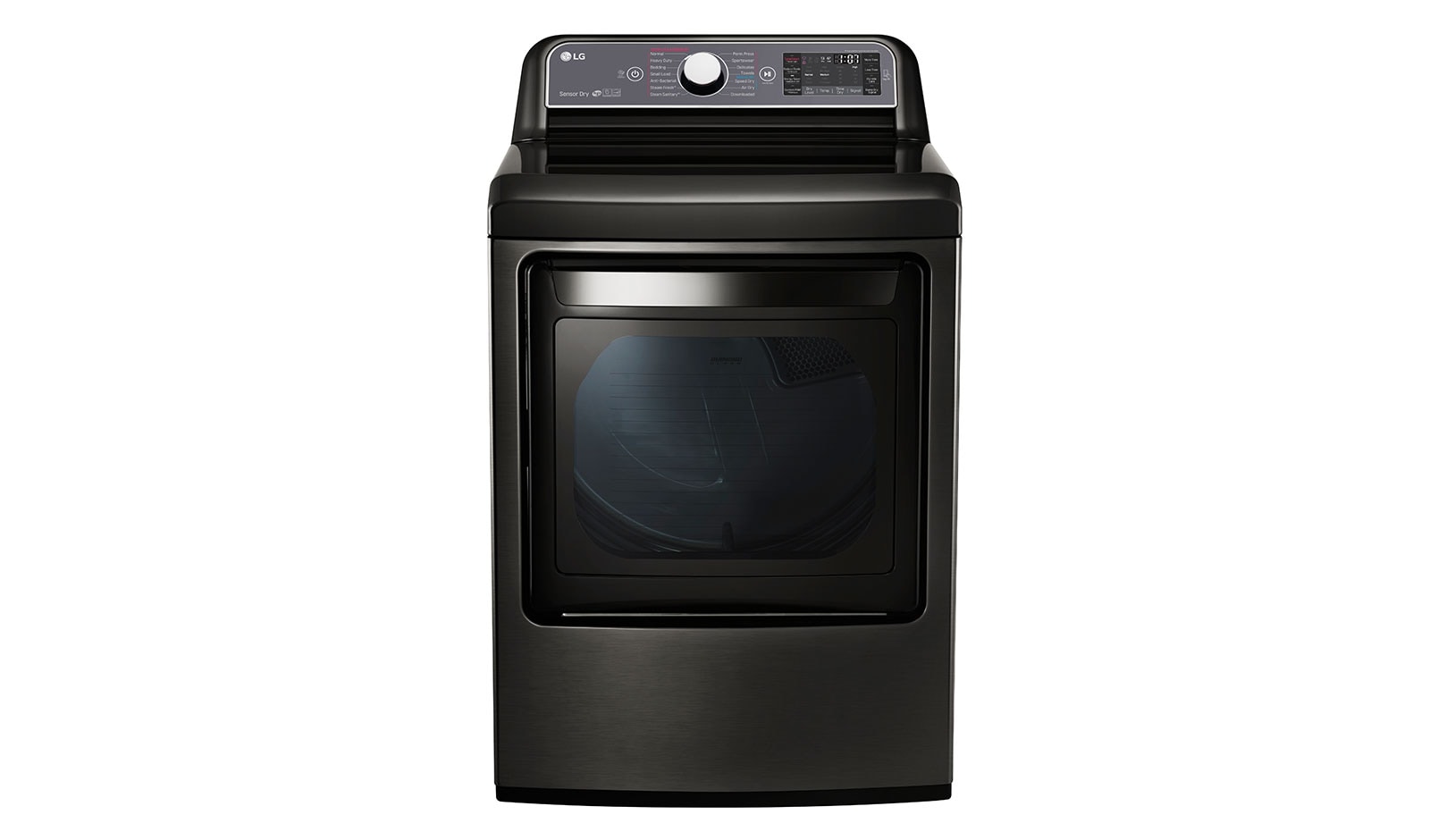 LG 7.3. cu. ft. TurboSteam™ Dryer with EasyLoad™ Dual-opening Door, DLEX7600KE