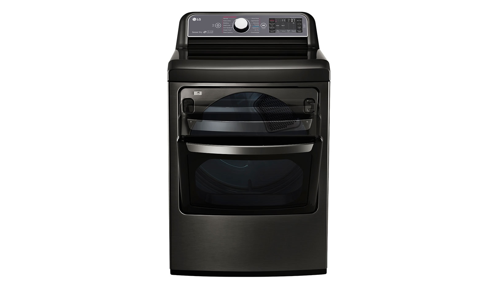 LG 7.3. cu. ft. TurboSteam™ Dryer with EasyLoad™ Dual-opening Door, DLEX7600KE