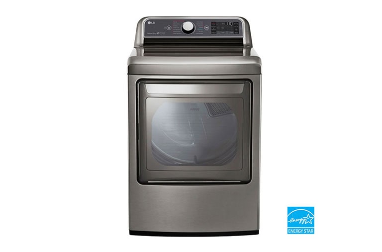 LG 7.3. cu. ft. TurboSteam™ Dryer with EasyLoad™ Dual-opening Door, DLEX7600VE