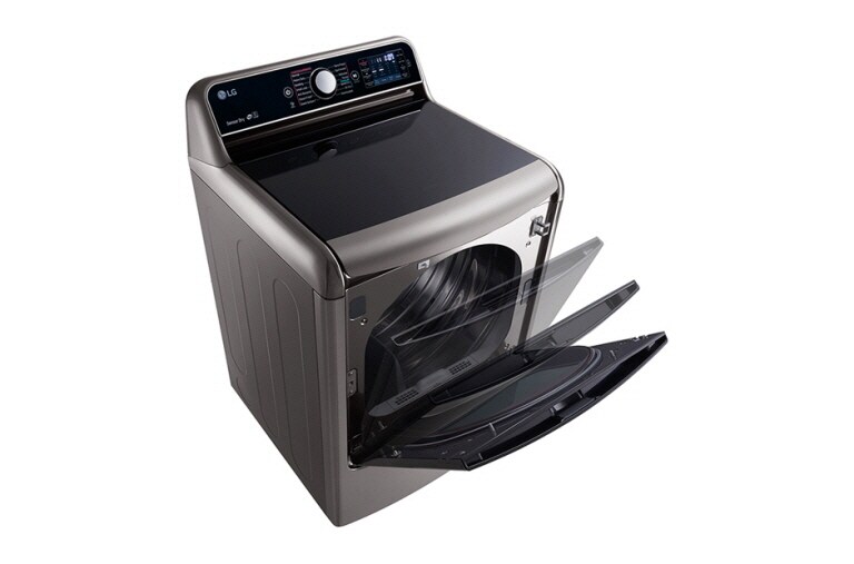 LG 9.0 cu.ft. MEGA Capacity TurboSteam Dryer with EasyLoad™ Door, DLEX7700VE