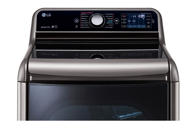 LG 9.0 cu.ft. MEGA Capacity TurboSteam Dryer with EasyLoad™ Door, DLEX7700VE