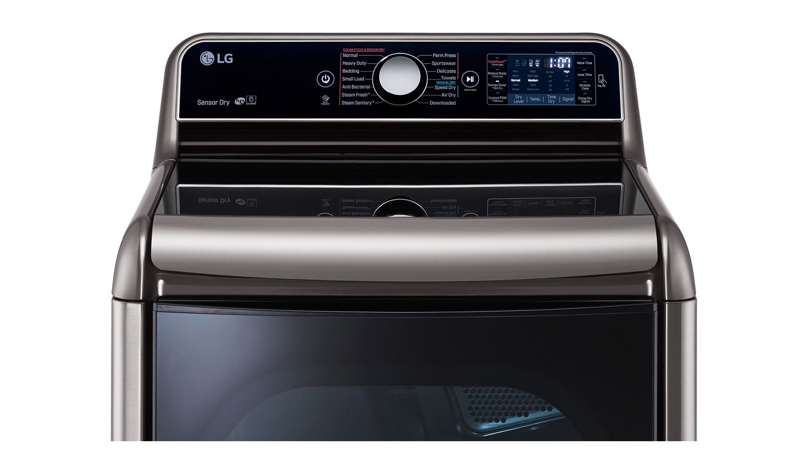 LG 9.0 cu.ft. MEGA Capacity TurboSteam Dryer with EasyLoad™ Door, DLEX7700VE