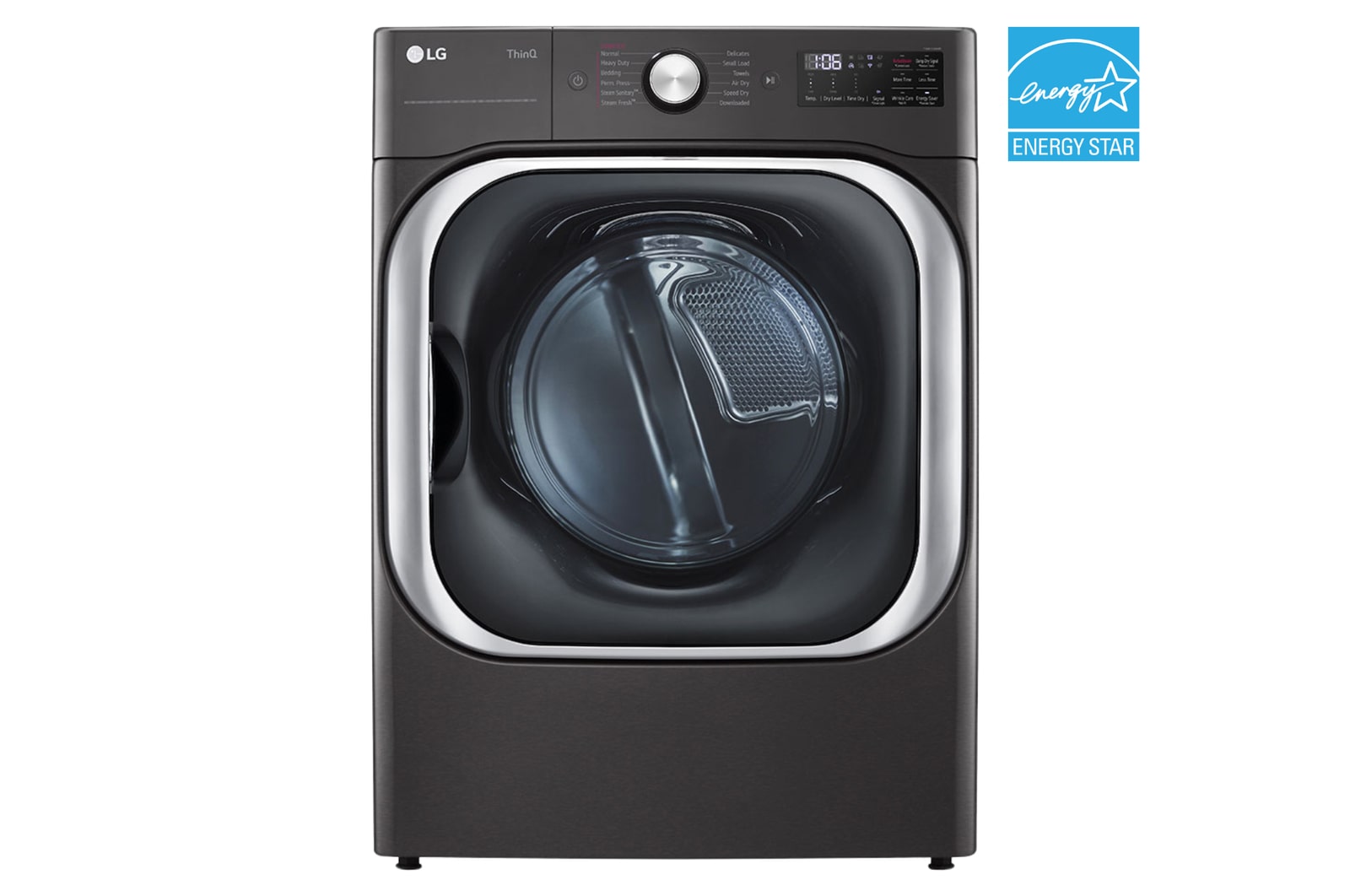 Front view of 9.0 cu. ft. Electric Dryer with TurboSteam® and AI Sensor Dry® DLEX8900B