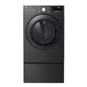 LG 7.4 cu.ft. Smart Wi-Fi Enabled Gas Dryer with TurboSteam™, DLGX3901B