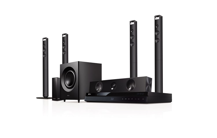 LG Cinema 3D Home Theatre System | 1080W (9.1 ch) | 2 Towers 2 Large Satellites, BH9520TW