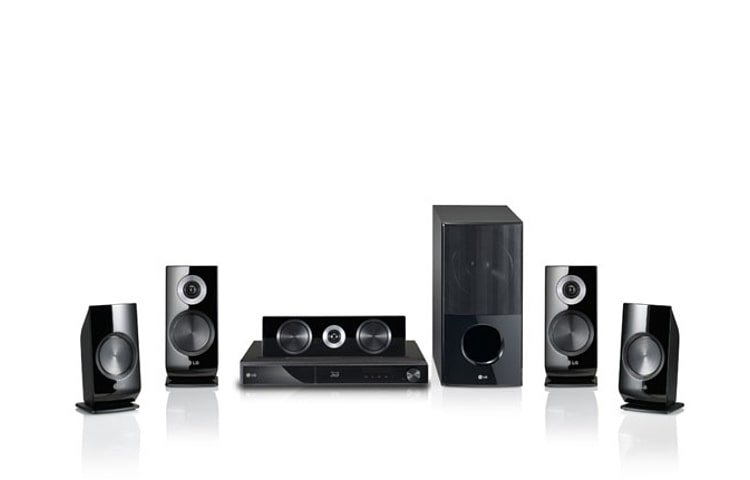 Front view of The LG HB906SB home entertainment system will be a welcome upgrade to any family room. HB906SB