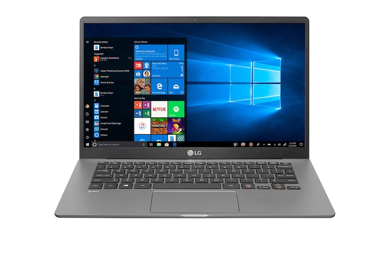 LG gram 14” Ultra-Light Laptop with Intel® Core™ i7 Intel® Iris® Plus Graphics in Dark Silver, 14Z90N-V.AA75A8