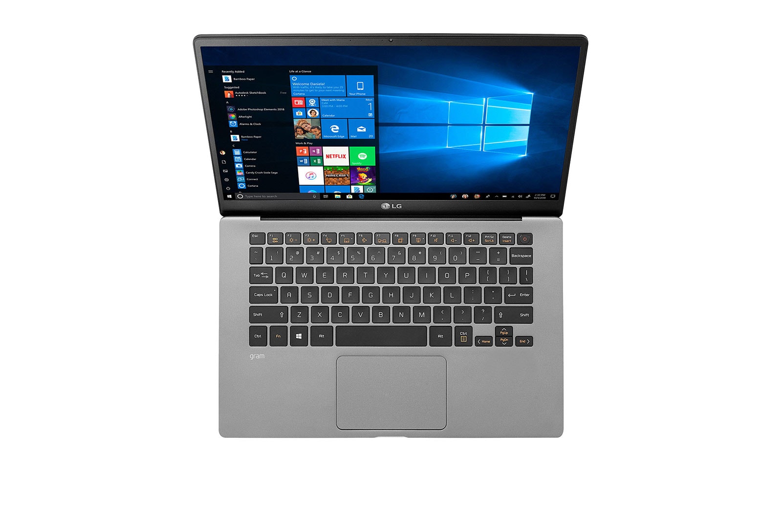 LG gram 14” Ultra-Light Laptop with Intel® Core™ i7 Intel® Iris® Plus Graphics in Dark Silver, 14Z90N-V.AA75A8