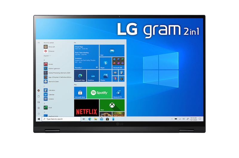 LG gram 16” 2-in-1 Ultra-Lightweight Laptop with 16:10 IPS Display, 11th Gen Intel Core i7 Processor and Intel® Evo™ platform, 16T90P-K.AA75A8
