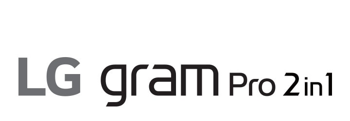 LG gram Pro 2in1 logo.