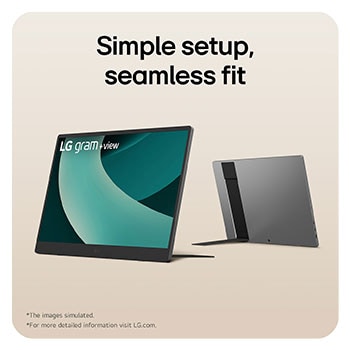 Simple setup with Kickstand