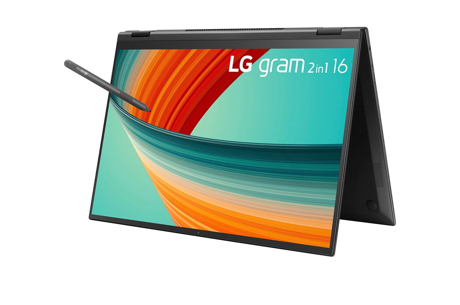 LG gram 16'' 2-in-1 16:10 WQXGA IPS Touch Display Ultra-Lightweight Laptop Intel® 13th Gen Core® i7 Evo™ Platform, Windows 11 Home, 16GB RAM, 512GB SSD, Black, 16T90R-K.AA75A9